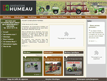 Tablet Screenshot of constructionshumeau.fr